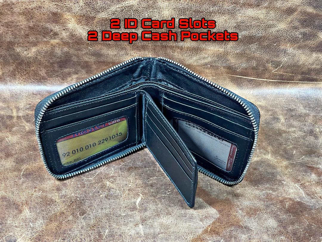 Men's Leather Bi-Fold Wallet - 1 Pc, Pocket Friendly & Stylish