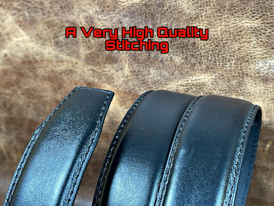 Metal Buckle Men's Leather Belt