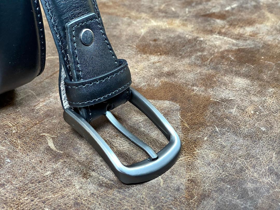 Metal Buckle Men's Leather Belt