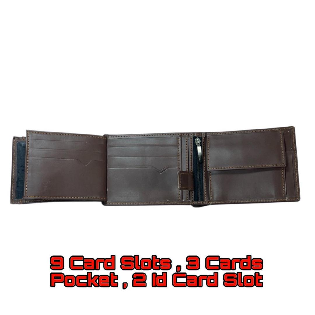Unisex Leather Bi-Fold Wallet - 1 Pc Stylish, Slim & Pocket-Friendly