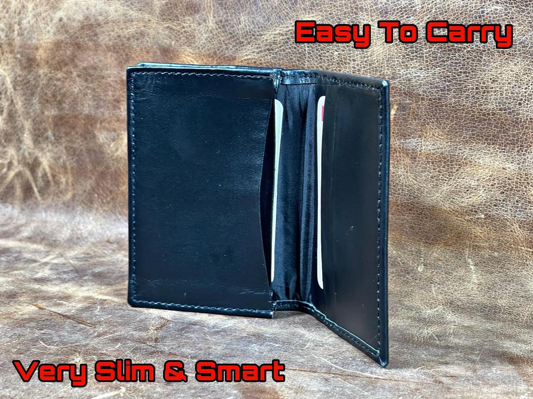 Unisex Leather Wallet with 6 Card Pockets