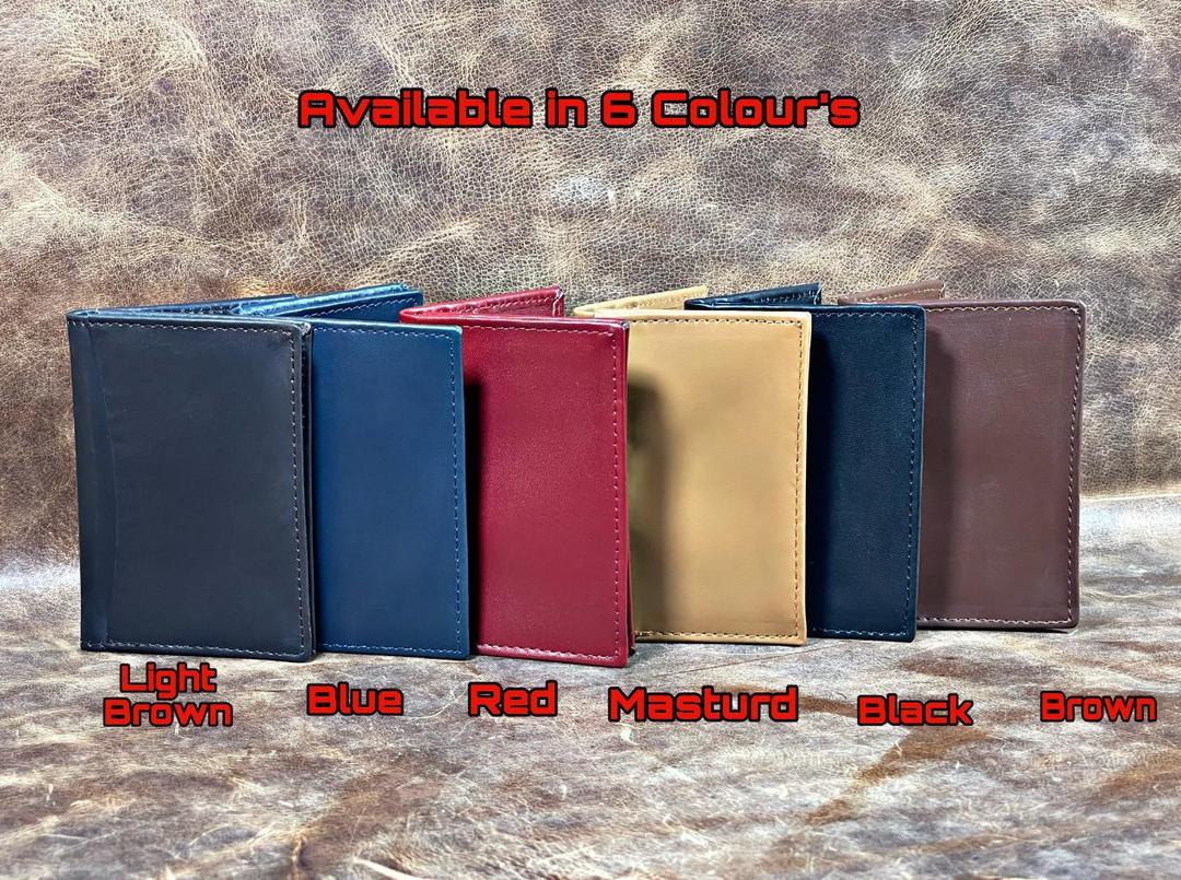 Unisex Leather Wallet with 6 Card Pockets